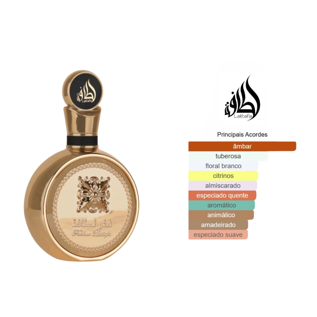 Lattafa Fakhar Gold Extrait - Perfume Árabe Masculino 100ml