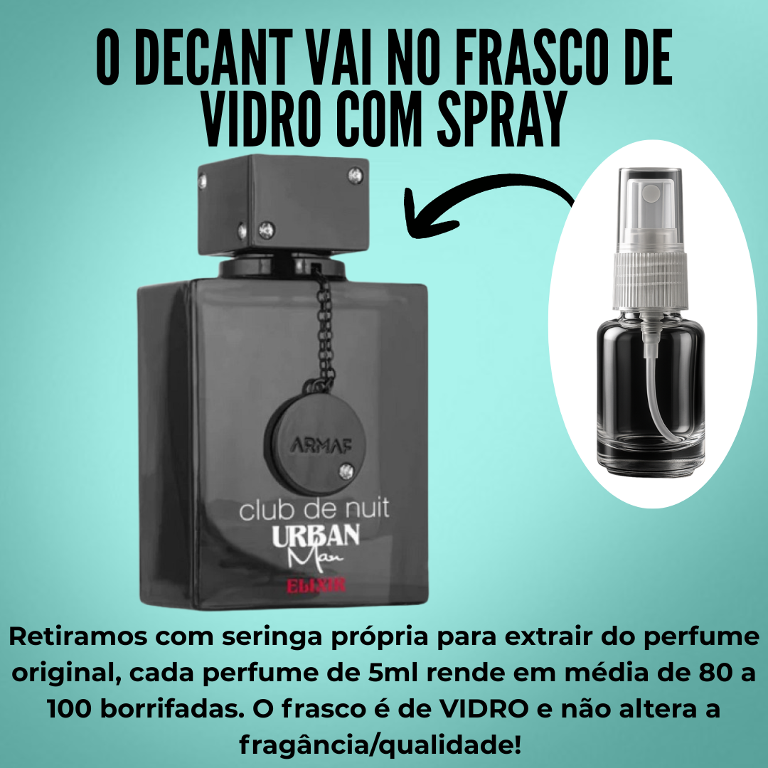 Club De Nuit Urban Elixir Armaf - Fracionado/Decant 5ml