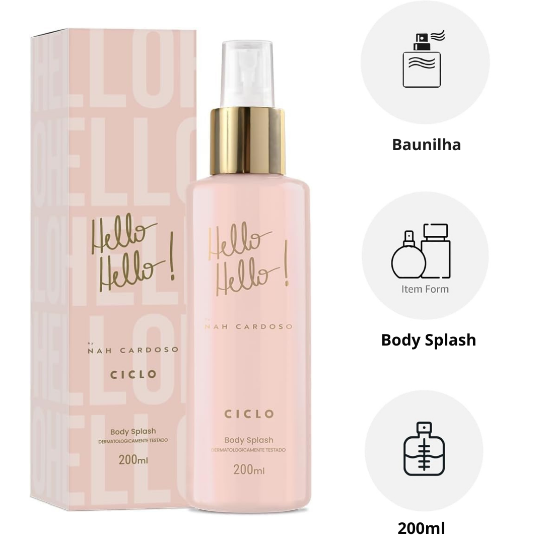 Body Splash Hello Hello Nah Cardoso 200ml