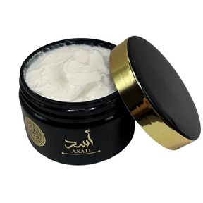 Kit Asad Lattafa - Perfume, Pasta Hidratante e Spray corporal