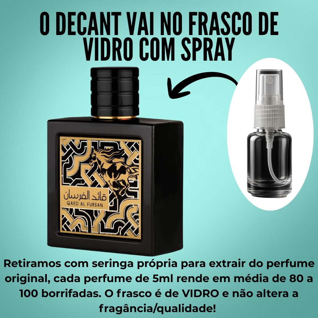Qaed Al Fursan Lattafa - Fracionado/Decant 5ml