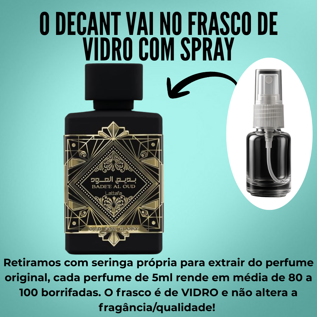 Badee Al Oud Oud for Glory Lattafa - Fracionado/Decant 5ml