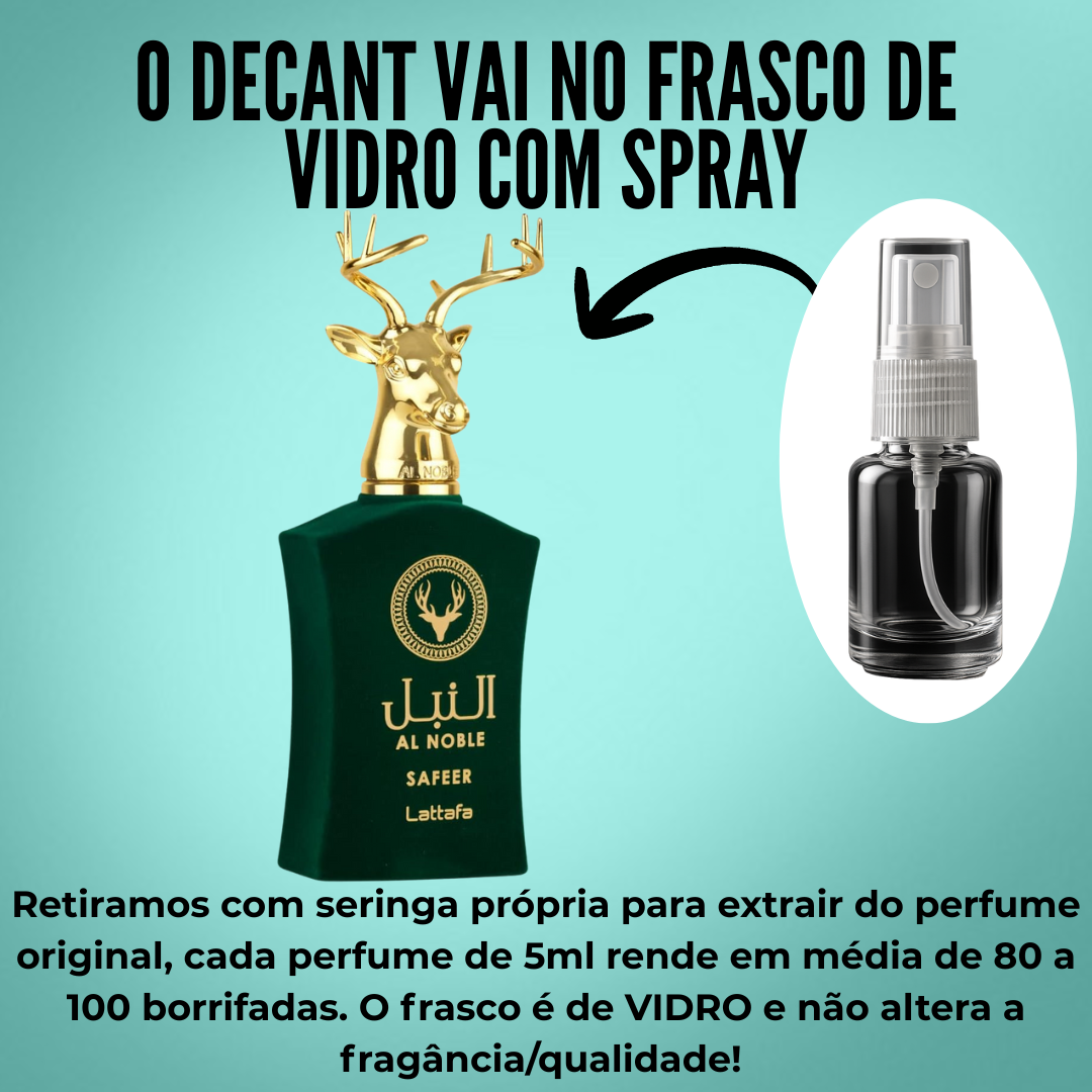 Al Noble Safeer Lattafa - Fracionado/Decant 5ml