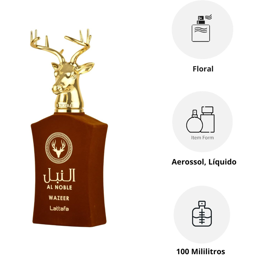 Wazeer Al Noble Lattafa Eau de Parfum Unissex 100 ml