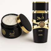 Kit Asad Lattafa - Perfume Asad 100ml, Pasta Hidratante Asad 200gr