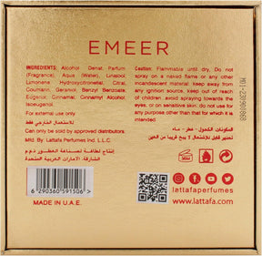 Emeer Lattafa EDP – Perfume Árabe Unissex 100ml